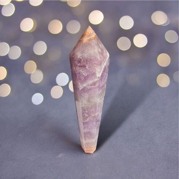 Amethyst Crazy Lace Agate Crystal Wand (#1)‎ - Picture 1 of 13